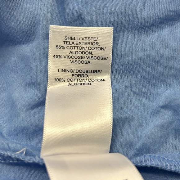 NWT Lucky Brand Resort Shirt Dress in Blue Multi Tropical Women’s XS - Picture 14 of 15